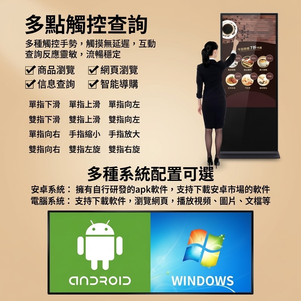 立式LED廣告機應用