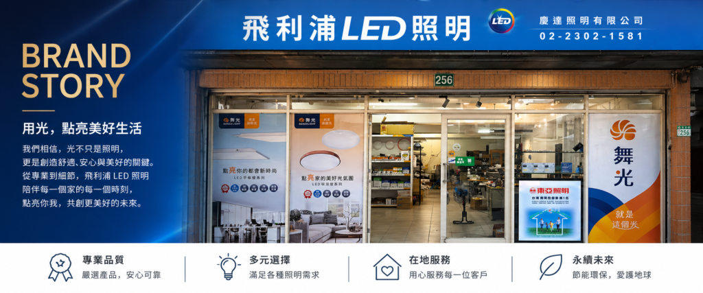 Wlighting 慶達照明台北萬華門市外觀與位置資訊