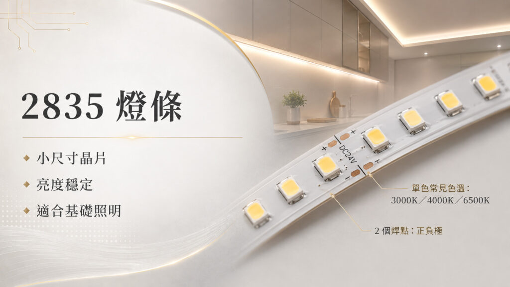 為什麼燈條會有不同型號 圖片示意 2