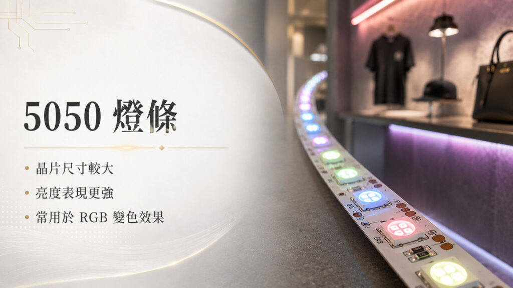 為什麼燈條會有不同型號 圖片示意 3