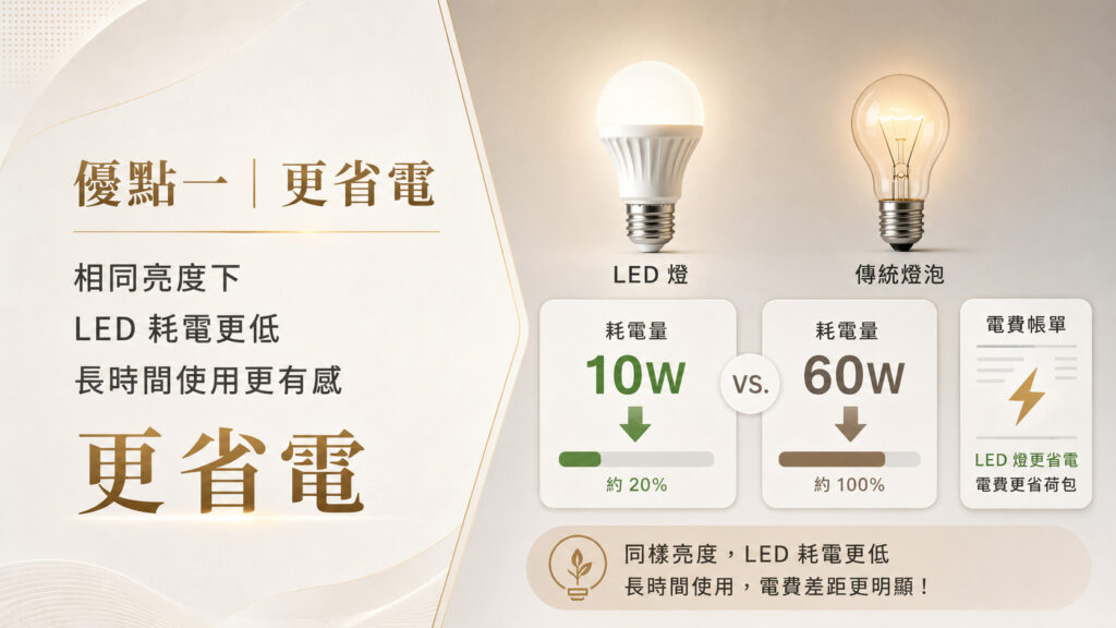 LED 燈有哪些優點 圖片示意 3