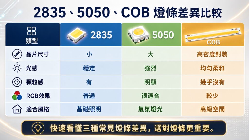 為什麼燈條會有不同型號 圖片示意 6