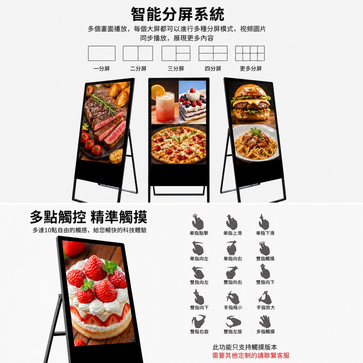 LED廣告機畫架式