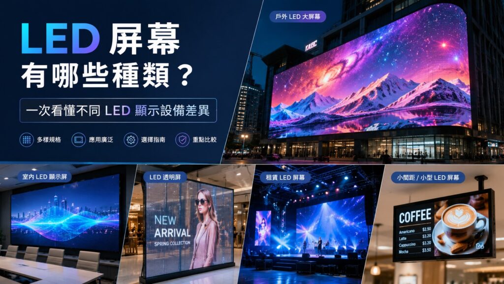 LED 屏幕有哪些種類