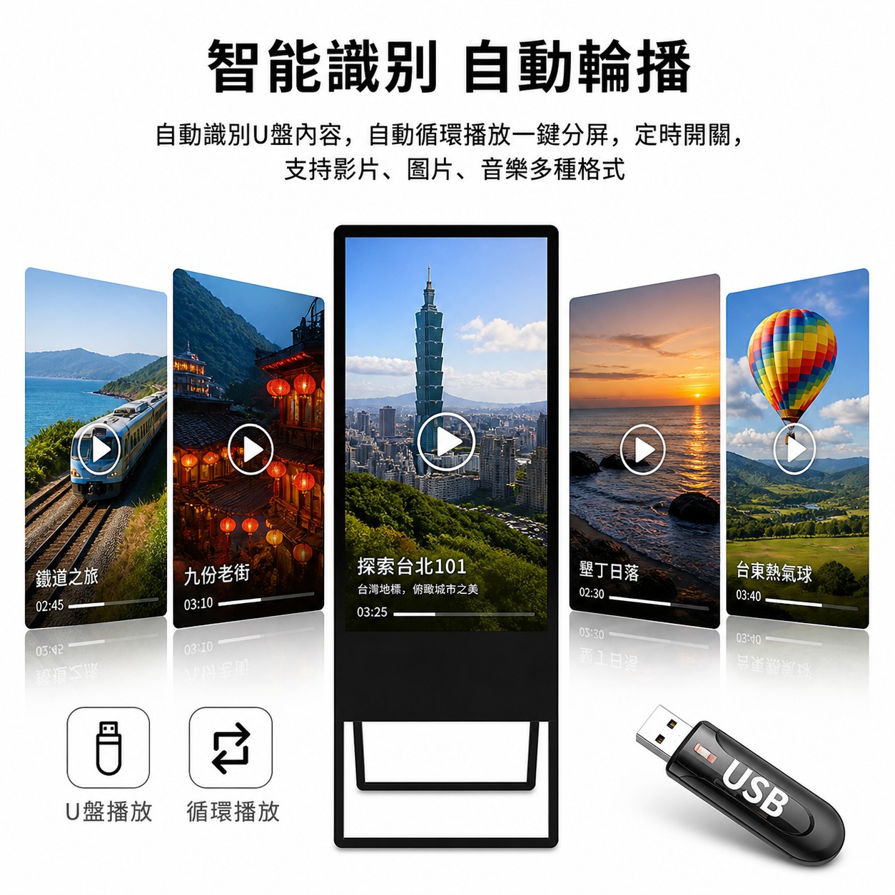 LED廣告機畫架式