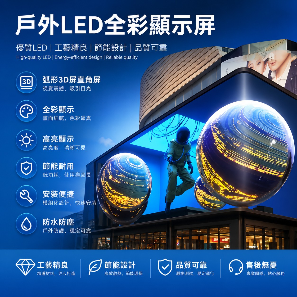 柔性LED電視牆