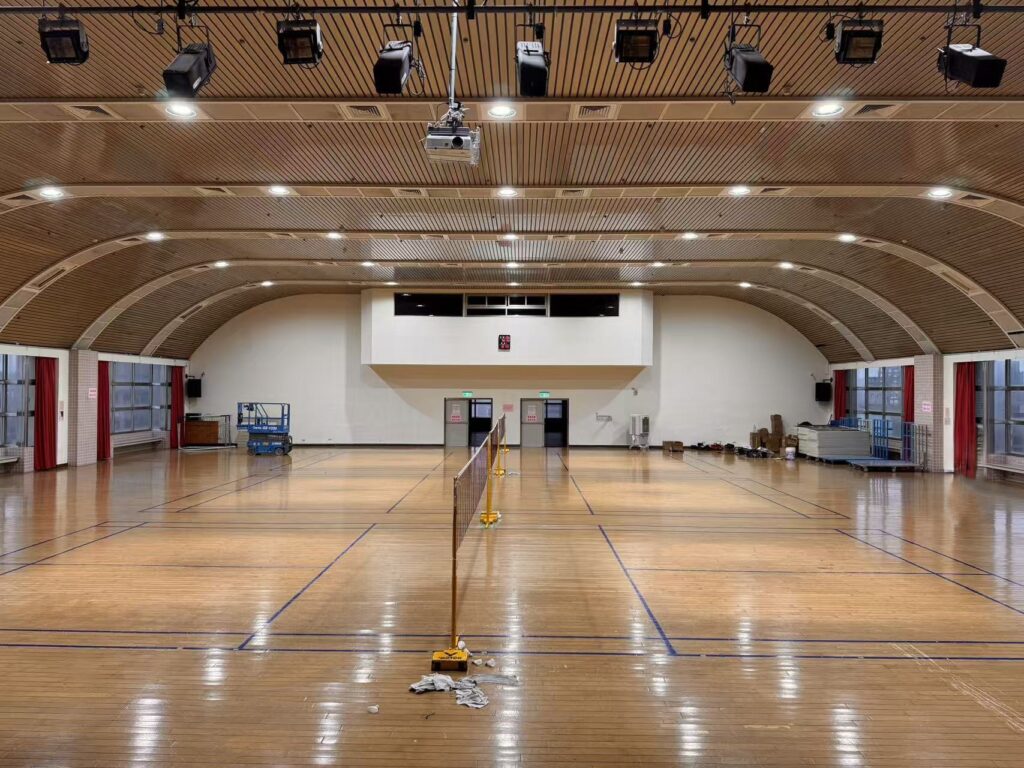 高空照明燈 台北國稅局照明工程實拍 1