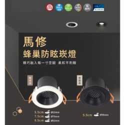 蜂巢防眩崁燈｜Wlighting 慶達照明